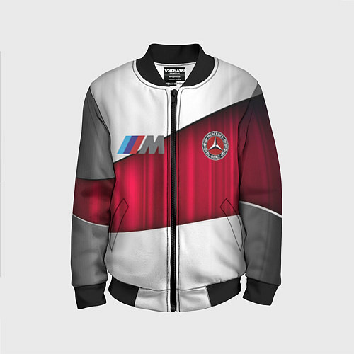 Детский бомбер Mercedes amg / 3D-Черный – фото 1