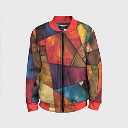 Детский бомбер Мозайка геометрическая