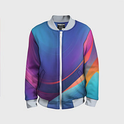 Детский бомбер Красивый градиент абстракция