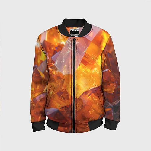 Детский бомбер Драгоценный камень / 3D-Черный – фото 1