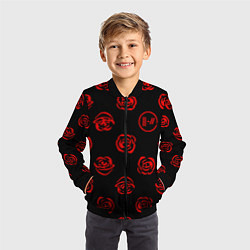 Бомбер детский Twenty one pilots rose pattern, цвет: 3D-черный — фото 2