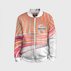 Бомбер детский Nissan auto car, цвет: 3D-белый