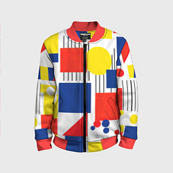 Детский бомбер Абстракция геометрические фигуры
