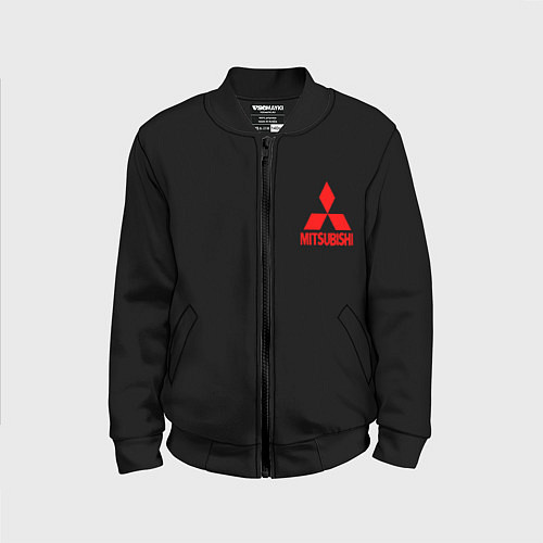Детский бомбер Mitsubishi logo / 3D-Черный – фото 1