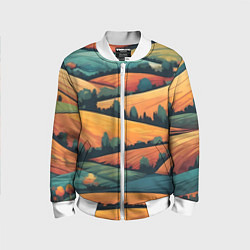 Детский бомбер Поля луга