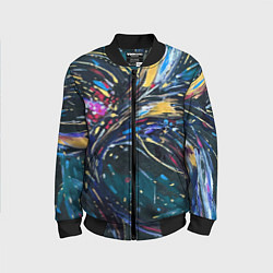 Детский бомбер Golden flower at night