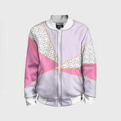 Детский бомбер Геометрическая абстракция с треугольниками и пятни