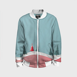 Детский бомбер Новый год минимализм