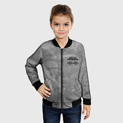 Бомбер детский Arctic Monkeys - серый бетон, цвет: 3D-черный — фото 2