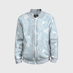 Детский бомбер Зимний мотив с птицами