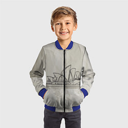 Бомбер детский Сидней, цвет: 3D-синий — фото 2