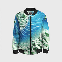 Детский бомбер Берег и синие волны