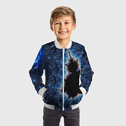 Бомбер детский Психоделика абстракця, цвет: 3D-белый — фото 2