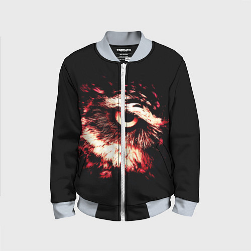 Детский бомбер Совух - светлый / 3D-Серый – фото 1