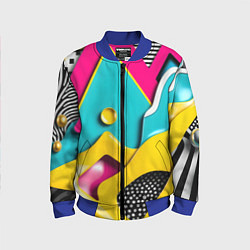 Детский бомбер Праздничная абстракция