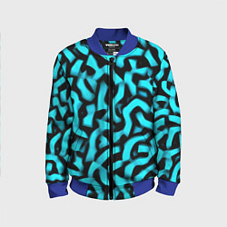 Детский бомбер Бирюзовая абстракция