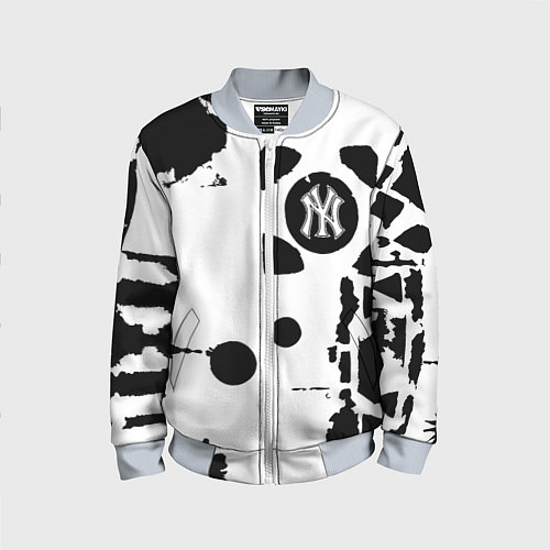 Детский бомбер New York yankees - baseball team pattern / 3D-Серый – фото 1