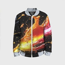 Детский бомбер Динамичная краска текстура