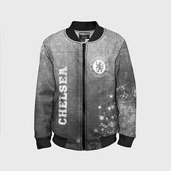 Бомбер детский Chelsea - grey gradient вертикально, цвет: 3D-черный