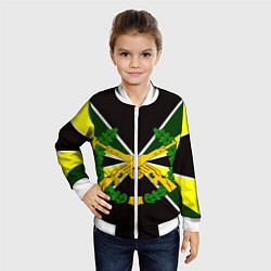 Бомбер детский Мотострелковые войска: лавры, цвет: 3D-белый — фото 2