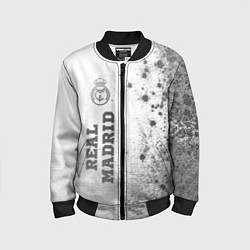 Бомбер детский Real Madrid - white gradient по-вертикали, цвет: 3D-черный