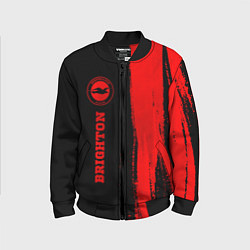 Бомбер детский Brighton - red gradient по-вертикали, цвет: 3D-черный
