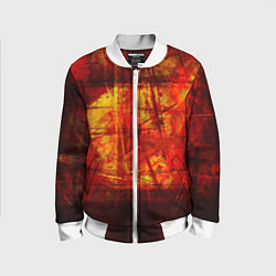 Детский бомбер Абстракция - red grunge tear