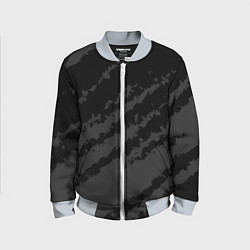Детский бомбер The color is black and gray