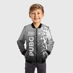 Бомбер детский PUBG - grey gradient по-вертикали, цвет: 3D-черный — фото 2