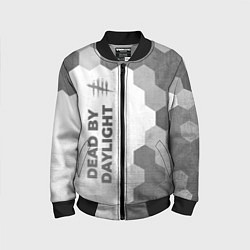 Бомбер детский Dead by Daylight - white gradient по-вертикали, цвет: 3D-черный
