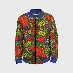 Детский бомбер Красная рябина хохлома