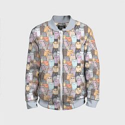 Детский бомбер Котики