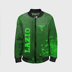 Бомбер детский Lazio - green gradient вертикально, цвет: 3D-черный