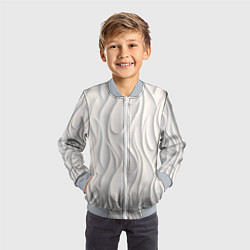 Бомбер детский Рельефный узор, цвет: 3D-серый — фото 2