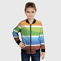 Бомбер детский Просвет, цвет: 3D-черный — фото 2