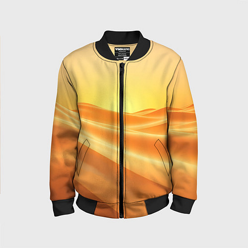 Детский бомбер Золотые пески / 3D-Черный – фото 1