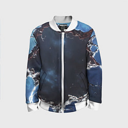 Детский бомбер Объемная дыра в стене текстура