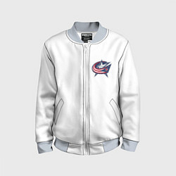 Бомбер детский Columbus blue jackets - Sergey Bobrovsky, цвет: 3D-серый