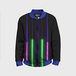 Бомбер детский Color Purple green pink, цвет: 3D-синий