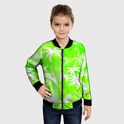 Бомбер детский Кислотные тропики, цвет: 3D-черный — фото 2