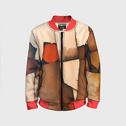 Детский бомбер Фрагментированная композиция