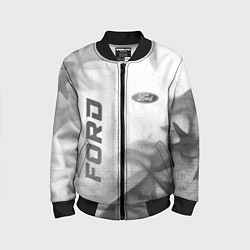 Бомбер детский Ford - white gradient вертикально, цвет: 3D-черный
