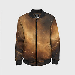 Детский бомбер Песочный фон со звездами