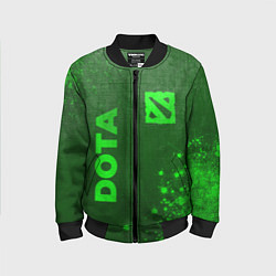 Детский бомбер Dota - green gradient вертикально