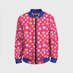 Бомбер детский Skzoo pattern pink, цвет: 3D-синий