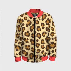 Детский бомбер Паттерн с пятнами леопарда
