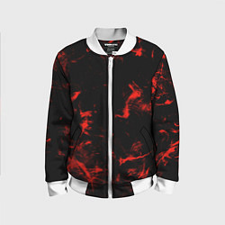 Детский бомбер Color red black