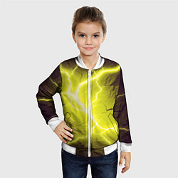 Бомбер детский Color yellow black, цвет: 3D-белый — фото 2