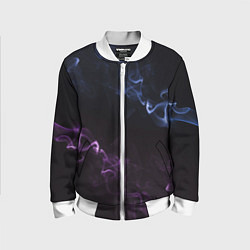 Бомбер детский Color black blue pink, цвет: 3D-белый