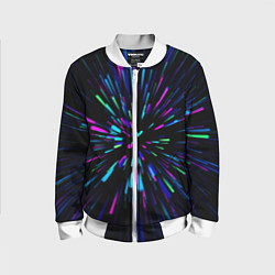 Бомбер детский Neon rods, цвет: 3D-белый